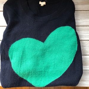 J Crew Heart Pullover (M)